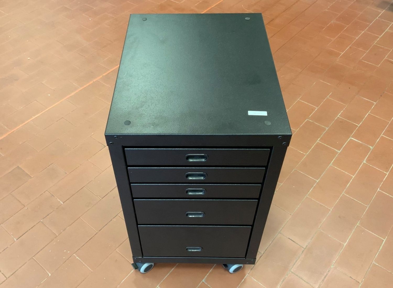 Black painted sewing drawer unit