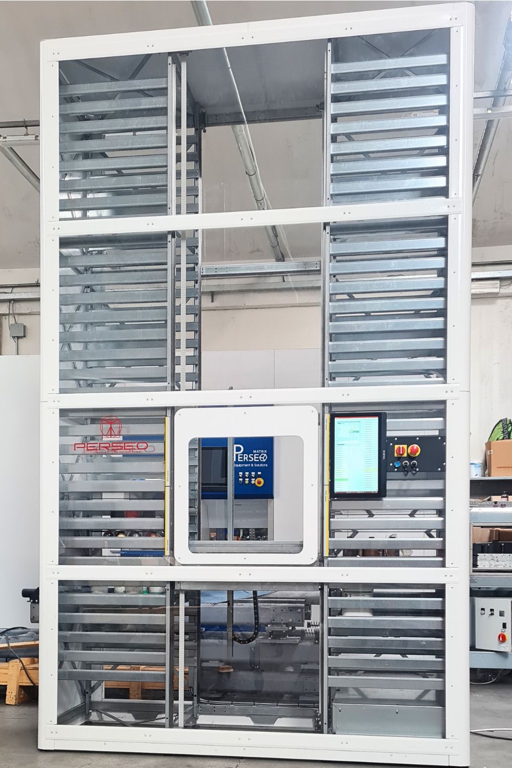 Perseo Light: il magazzino automatico compatto per la gestione dei componenti in pelletteria e calzaturifici